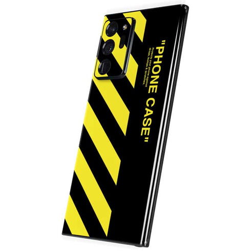 Black and Yellow Stripes Galaxy Note20 Ultra 5G Skin