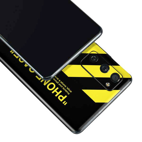 Black and Yellow Stripes Galaxy S20 Fan Edition Skin
