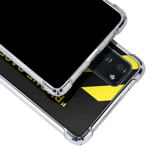 Black and Yellow Stripes Galaxy S20 FE Clear Case