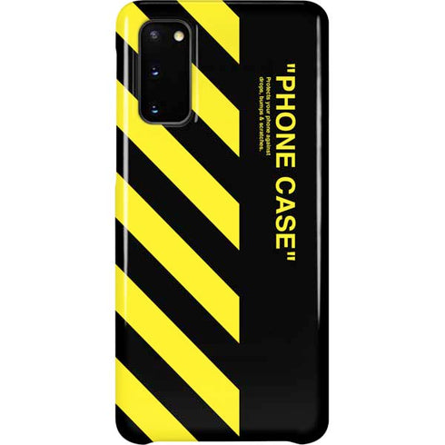 Black and Yellow Stripes Galaxy S20 Lite Case