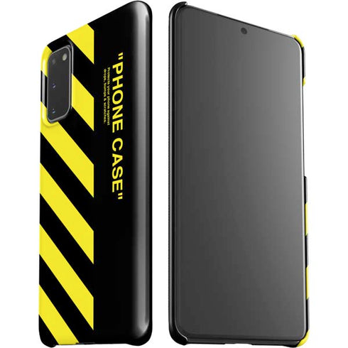Black and Yellow Stripes Galaxy S20 Lite Case