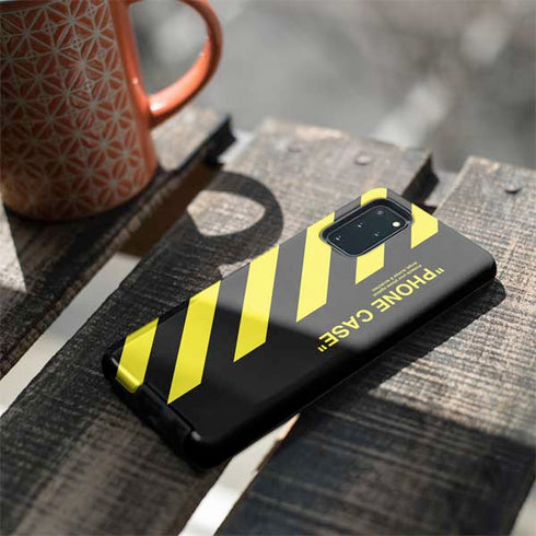 Black and Yellow Stripes Galaxy S20 Plus Pro Case