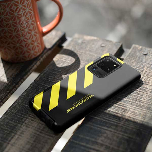Black and Yellow Stripes Galaxy S20 Ultra 5G Pro Case