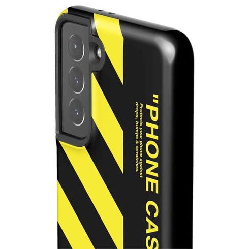 Black and Yellow Stripes Galaxy S21 5G Pro Case