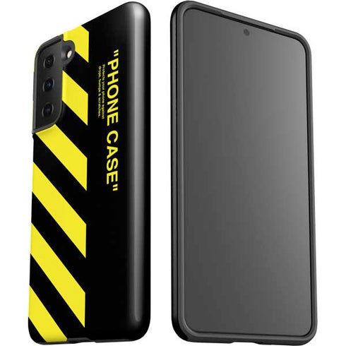 Black and Yellow Stripes Galaxy S21 FE Pro Case