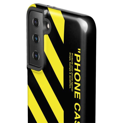Black and Yellow Stripes Galaxy S21 Plus 5G Pro Case