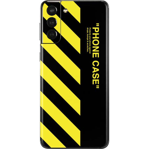 Black and Yellow Stripes Galaxy S21 Plus 5G Skin