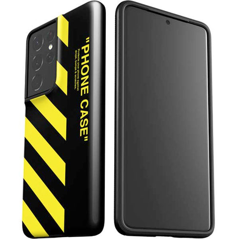 Black and Yellow Stripes Galaxy S21 Ultra 5G Pro Case