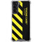 Black and Yellow Stripes Galaxy S22 Clear Case
