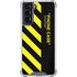 Black and Yellow Stripes Galaxy S22 Clear Case