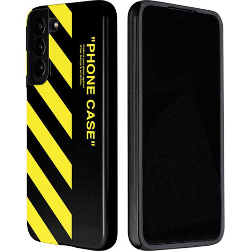 Black and Yellow Stripes Galaxy S22 Plus Pro Case