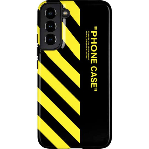 Black and Yellow Stripes Galaxy S22 Plus Pro Case