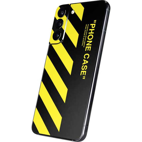 Black and Yellow Stripes Galaxy S22 Plus Skin