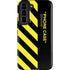 Black and Yellow Stripes Galaxy S22 Pro Case