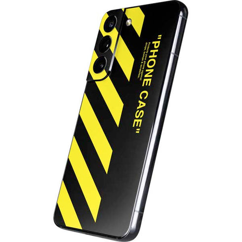 Black and Yellow Stripes Galaxy S22 Skin