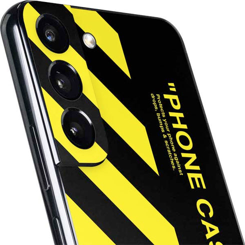 Black and Yellow Stripes Galaxy S22 Skin