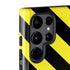 Black and Yellow Stripes Galaxy S22 Ultra Pro Case