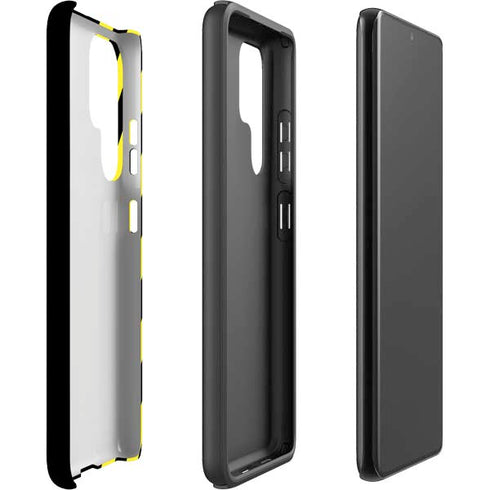 Black and Yellow Stripes Galaxy S22 Ultra Pro Case