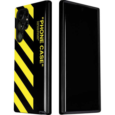 Black and Yellow Stripes Galaxy S22 Ultra Pro Case