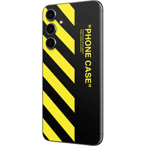 Black and Yellow Stripes Galaxy S23 FE Skin