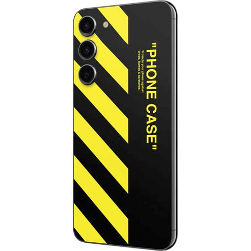 Black and Yellow Stripes Galaxy S23 Plus Skin