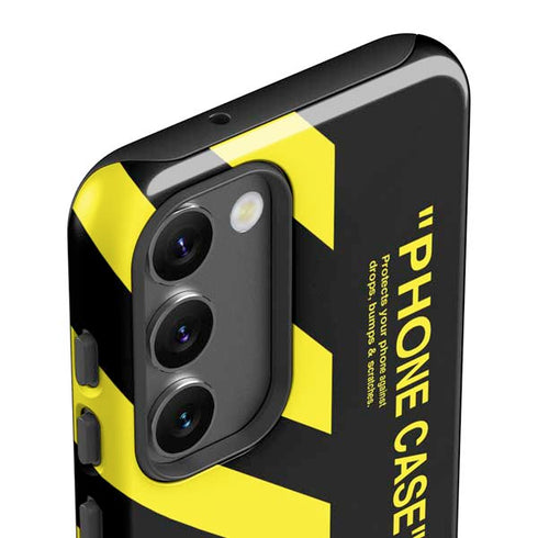 Black and Yellow Stripes Galaxy S23 Pro Case