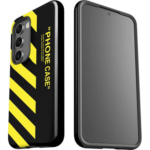 Black and Yellow Stripes Galaxy S23 Pro Case