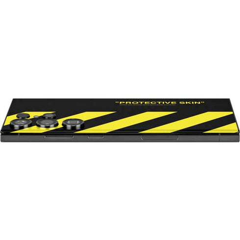 Black and Yellow Stripes Galaxy S23 Ultra Skin