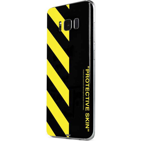 Black and Yellow Stripes Galaxy S8 Plus Skin