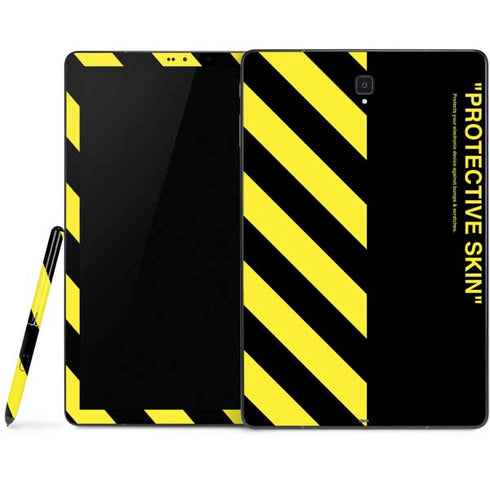 Black and Yellow Stripes Samsung Galaxy Tab Skin