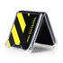 Black and Yellow Stripes Galaxy Z Flip5 5G Clear Case