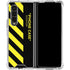 Black and Yellow Stripes Galaxy Z Fold4 5G Clear Case