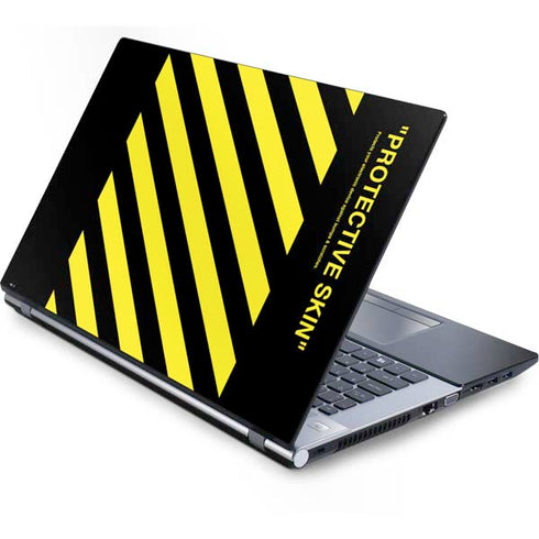 Black and Yellow Stripes Generic Laptop Skin