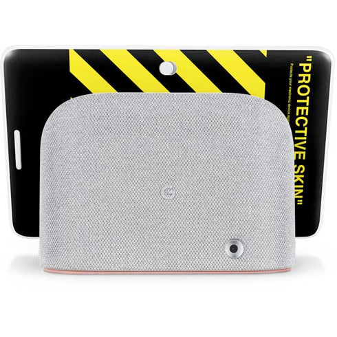 Black and Yellow Stripes Google Home Hub Skin