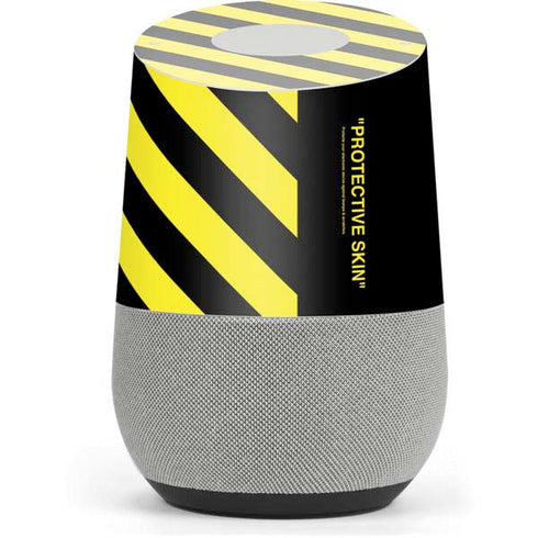 Black and Yellow Stripes Google Home Skin