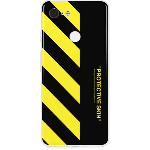 Black and Yellow Stripes Google Pixel 3 Skin