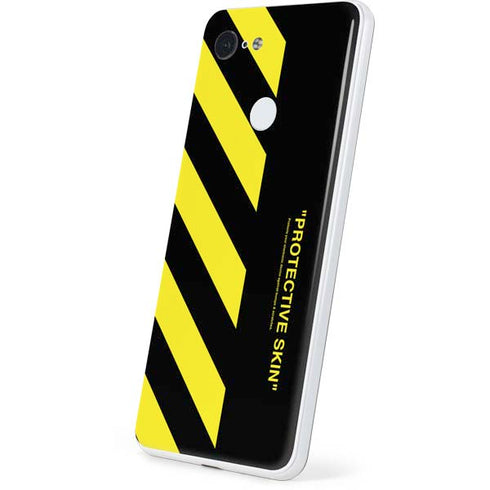 Black and Yellow Stripes Google Pixel 3 Skin