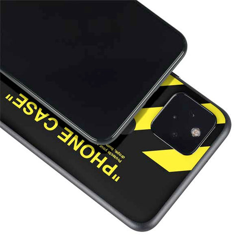 Black and Yellow Stripes Google Pixel 4a 5G Skin
