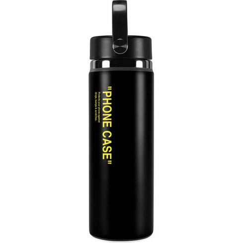 Black and Yellow Stripes Hydro Flask 20oz Wide Mouth Skin