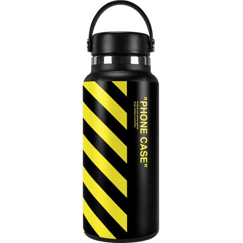 Black and Yellow Stripes Hydro Flask 32oz Wide Mouth Skin