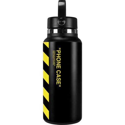 Black and Yellow Stripes Hydro Flask 32oz Wide Mouth Skin