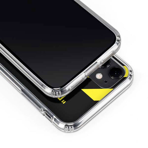 Black and Yellow Stripes iPhone 11 Clear Case