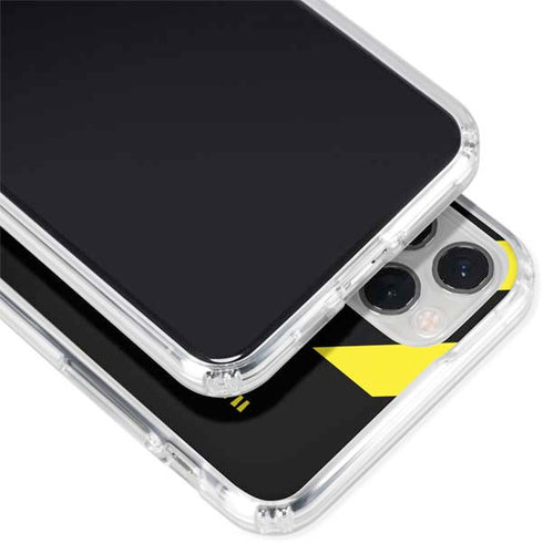 Black and Yellow Stripes iPhone 11 Pro Clear Case