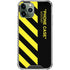 Black and Yellow Stripes iPhone 11 Pro Max Clear Case