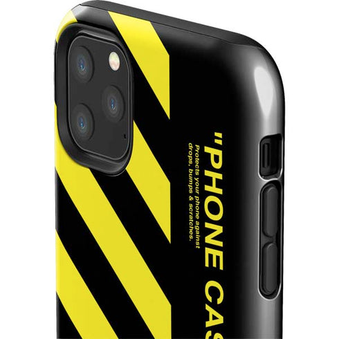 Black and Yellow Stripes iPhone 11 Pro Max Impact Case