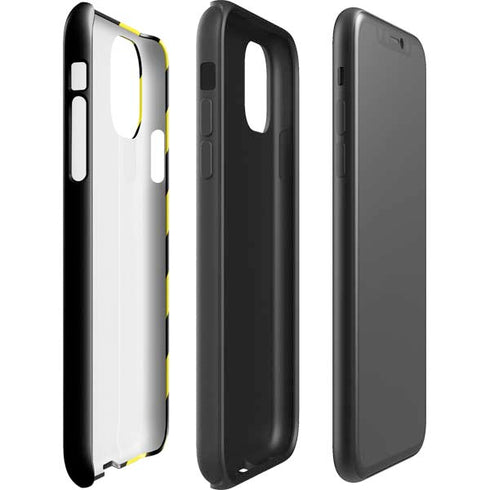Black and Yellow Stripes iPhone 11 Pro Max Impact Case