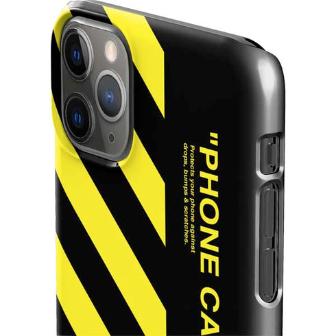 Black and Yellow Stripes iPhone 11 Pro Max Lite Case