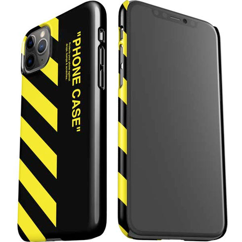 Black and Yellow Stripes iPhone 11 Pro Max Lite Case