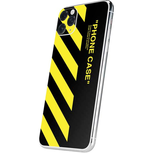 Black and Yellow Stripes iPhone 11 Pro Max Skin