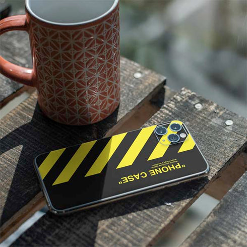 Black and Yellow Stripes iPhone 11 Pro Max Skin